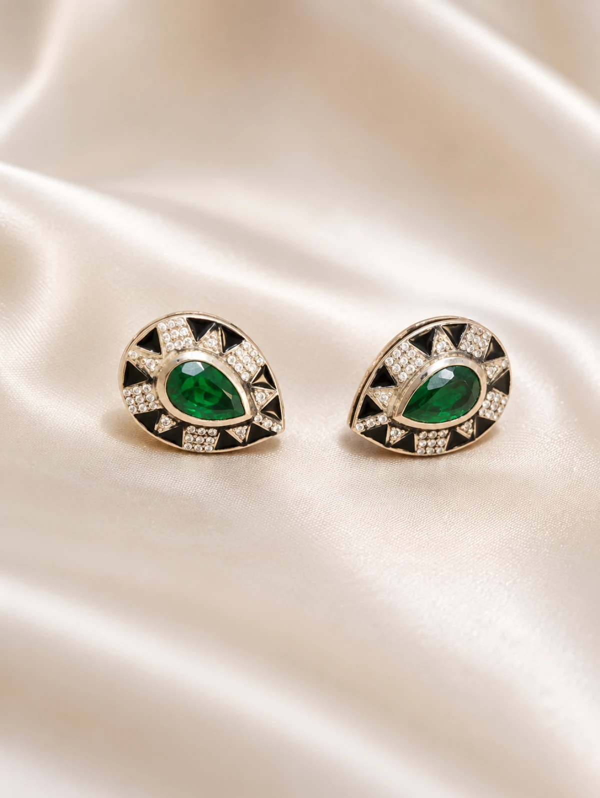 Vintage Silver Hoops