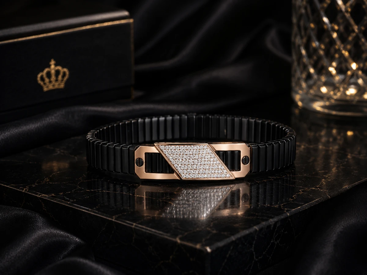 Gold Finish Men’s Luxury Kada