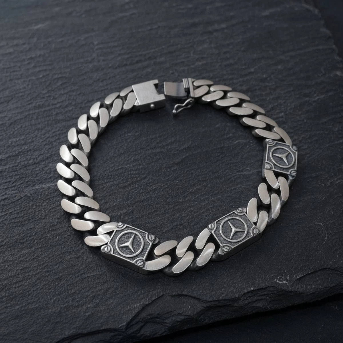 Silver Urban Link Bracelet for Men