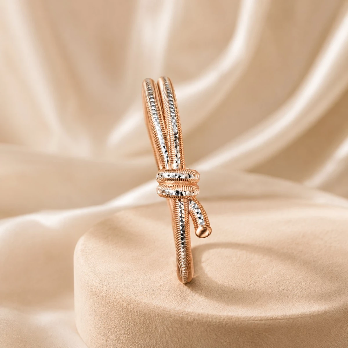 Rose Gold Women’s Designer Adjustable Kada