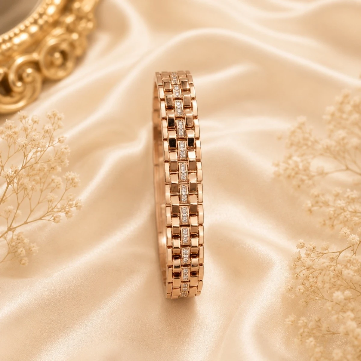 Men’s Gold Link Pattern Kada