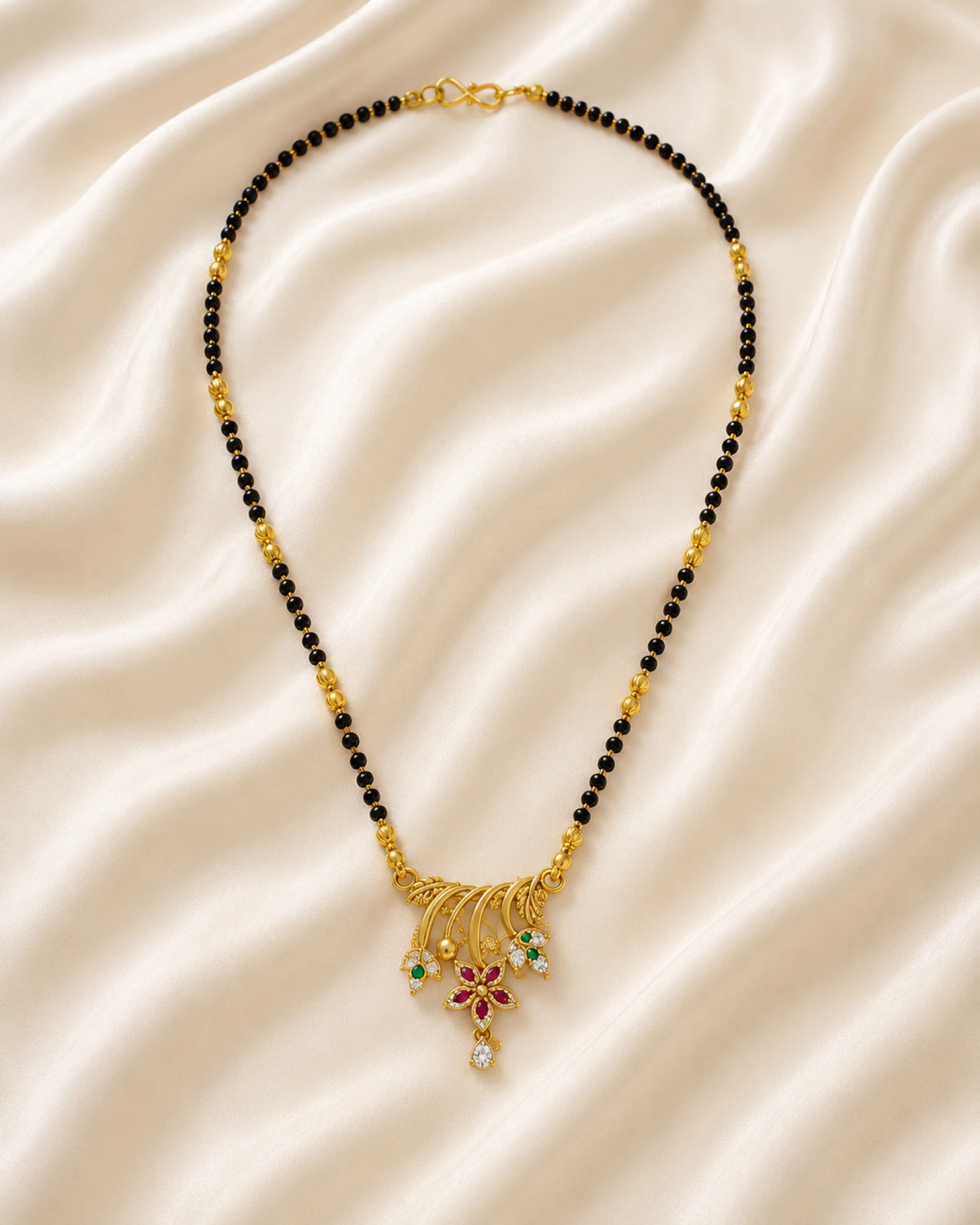 Gold Women’s Floral Designer Mangalsutra