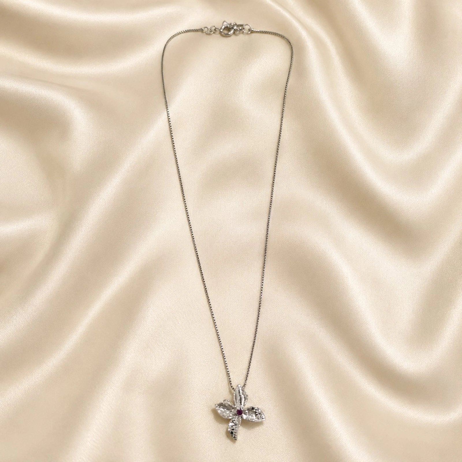925 Silver Floral Pendant for Women