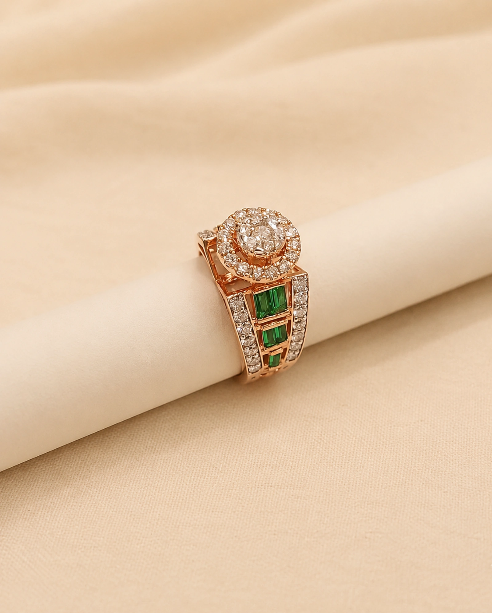 Exquisite Diamond Signet Ring