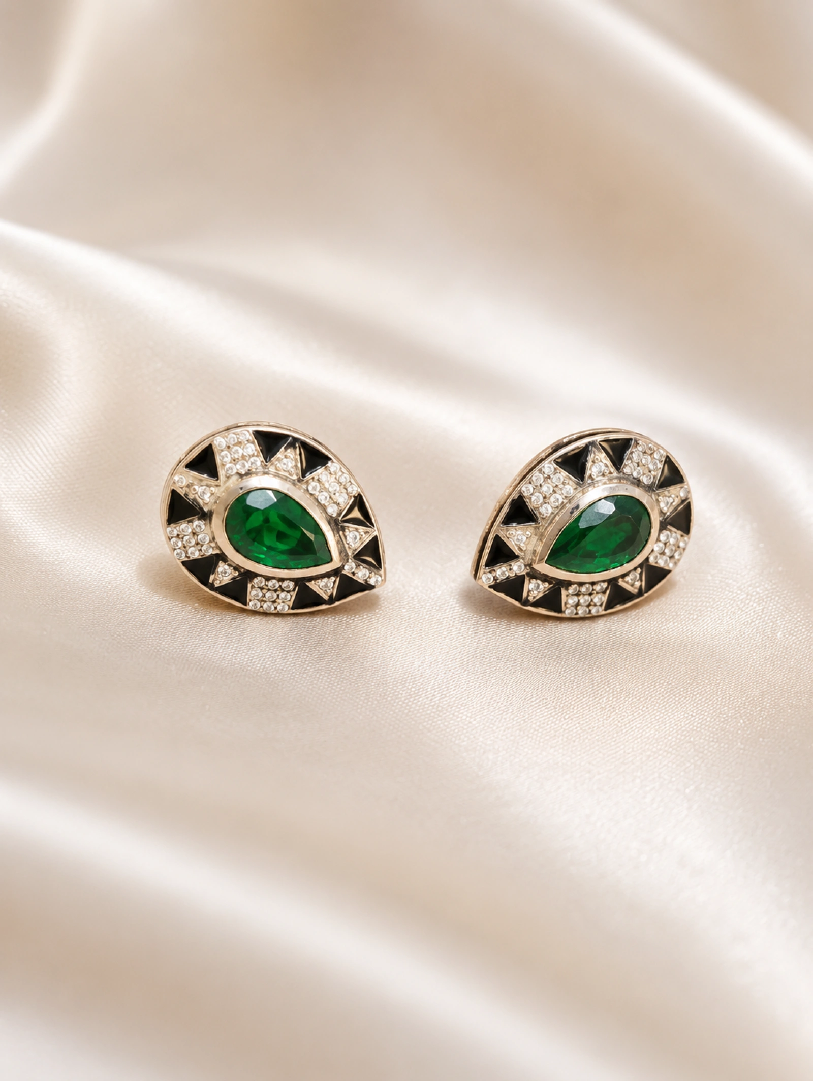 Vintage Silver Hoops