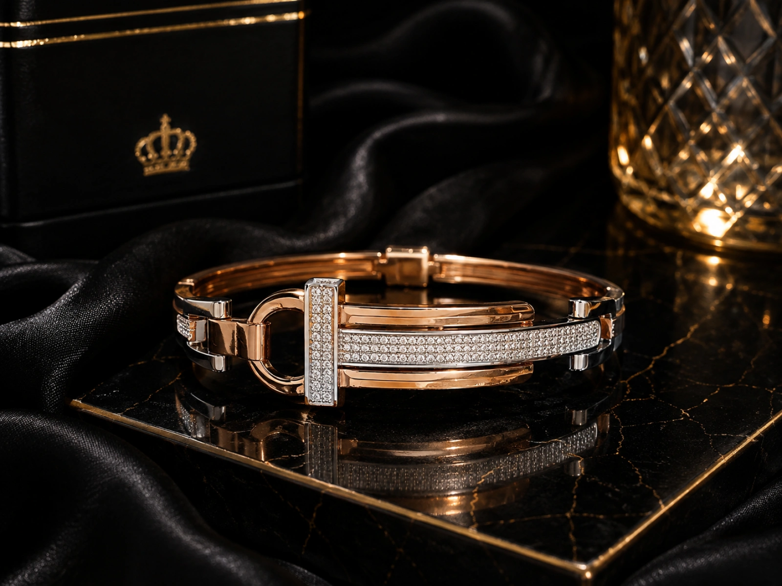 Royal Nail Design Gold Men's Kada