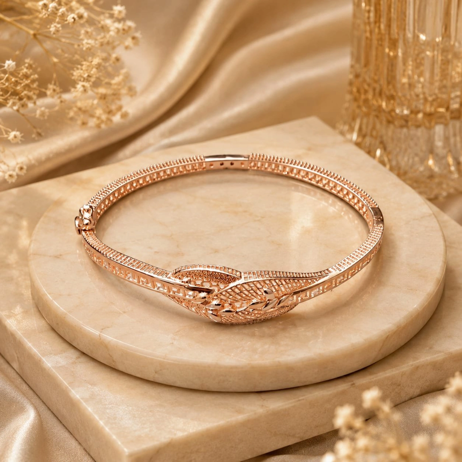 Rose Gold Women’s Designer Kada