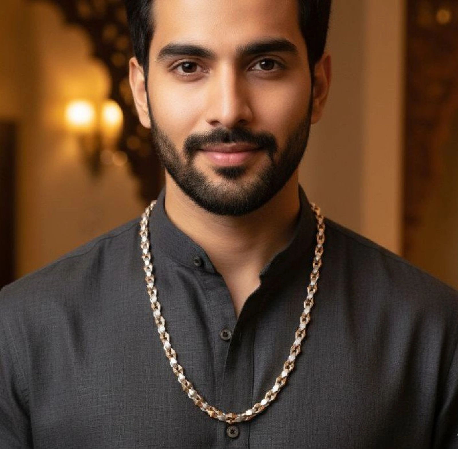 Two-Tone Rose Gold and Silver Link Chain Necklace