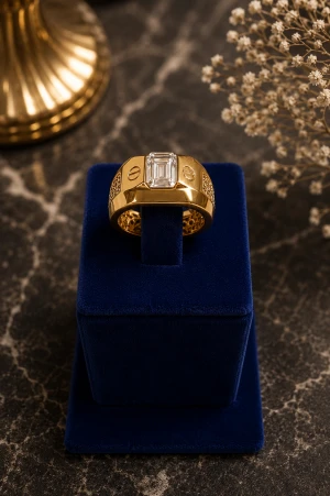 Timeless Gold Dome Ring Main View