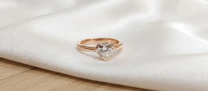 Magnificent Heart Cut Solitaire Diamond Ring Gallery View