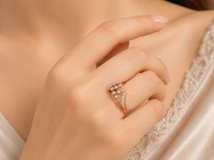 Luminary Baguette Accent Diamond Ring Main View