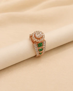 Exquisite Diamond Signet Ring Main View