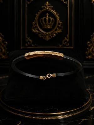Men’s Gold & Black Premium Designer Bracelet Main View