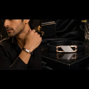 Gold Finish Men’s Luxury Kada Gallery View