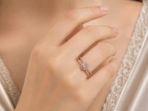 Celestial Three-Stone Diamond Ring Main View