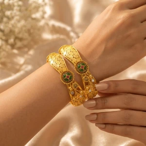 Gold Women’s Designer Bangles Gallery View