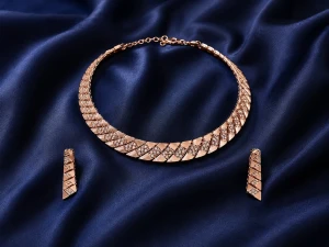 Elegant Rose Gold Women’s Designer Half Set Main View