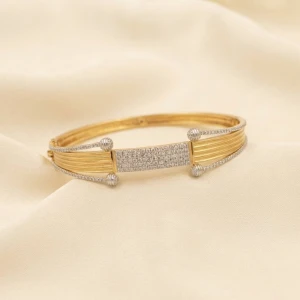 Gold Designer Kada for Women Main View