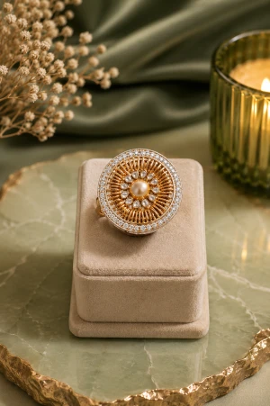 Ethereal Gold Ring Main View