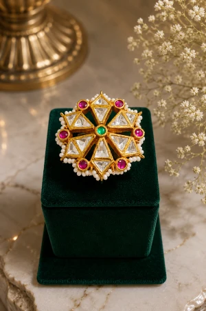 Prestige Gold Stackable Ring Main View