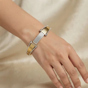 Gold Designer Kada for Women Gallery View
