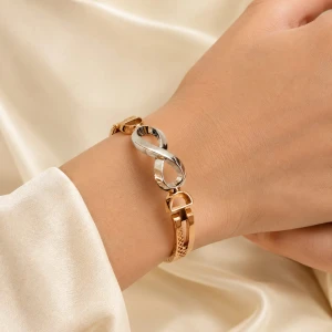 Gold Women’s Elegant Infinity Design Bangle Gallery View
