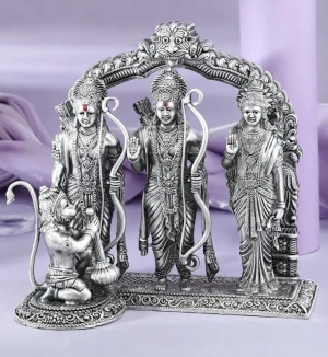Majestic 925 Silver Ram Darbar Idol Set Main View