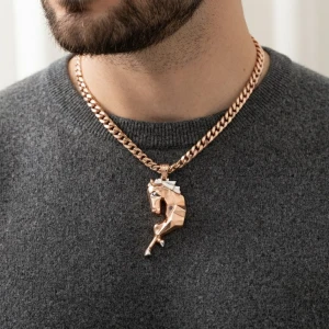 Gold Men’s Horse Pendant Gallery View