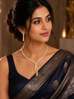 Elegant Gold Women’s Half Set Gallery View