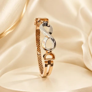 Gold Women’s Elegant Infinity Design Bangle Main View