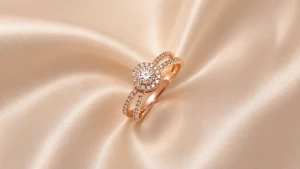 Celestial Three-Stone Diamond Ring Gallery View