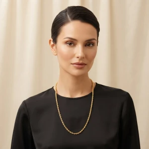 Classic Gold Rope Chain Gallery View