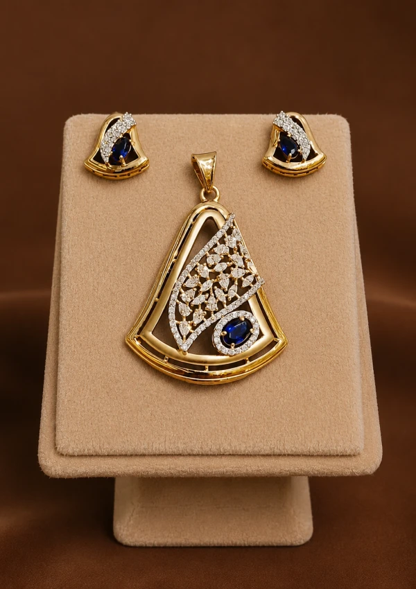 Timeless Gold Floral Pendant Set