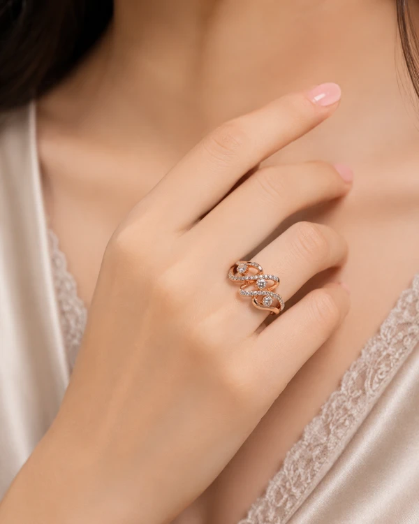 Imperial Marquise Halo Diamond Ring