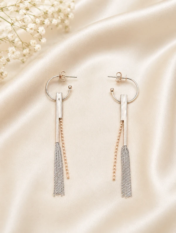 Exquisite Silver Drop Earrings
