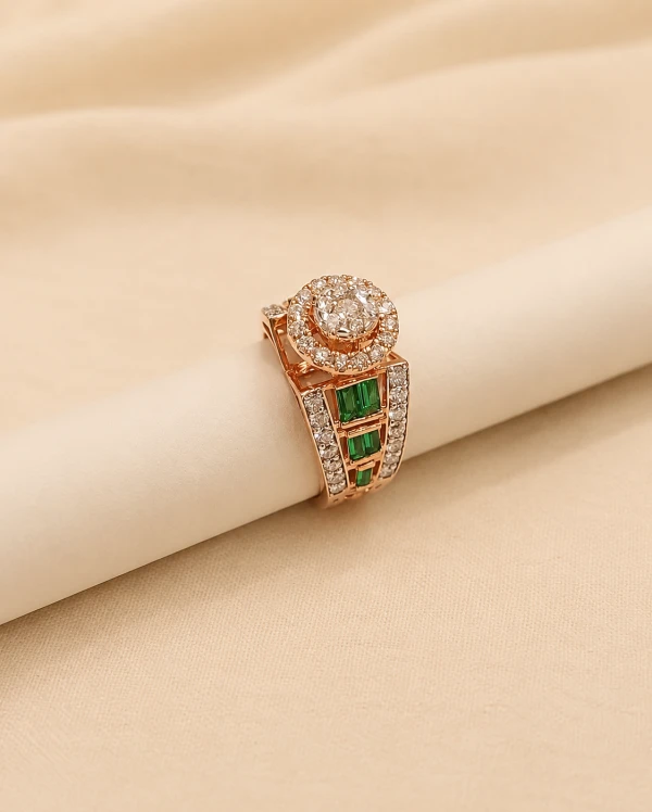 Exquisite Diamond Signet Ring