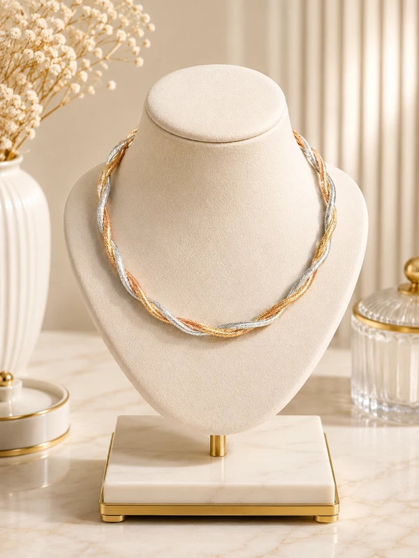 Artisan Tricolor Twisted Mesh Chain