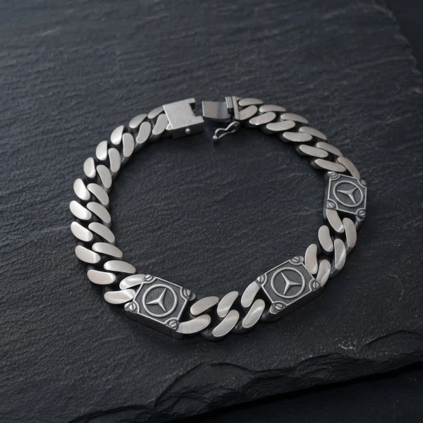 Silver Urban Link Bracelet for Men