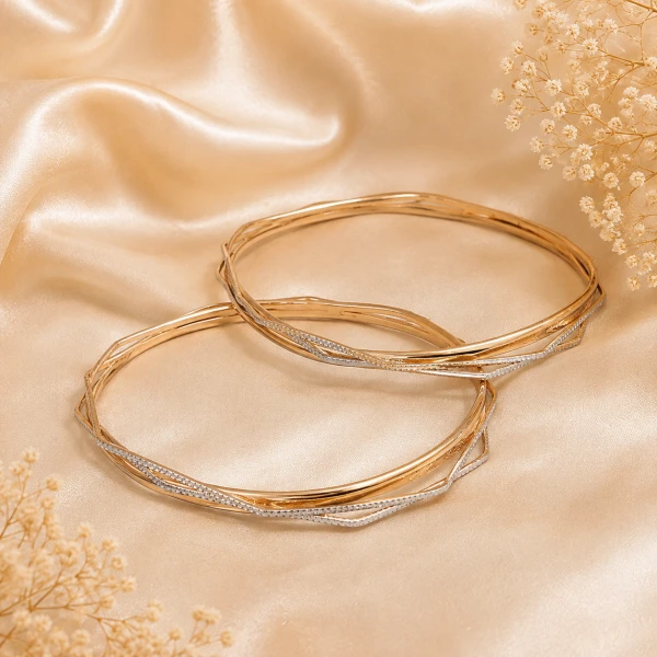 Elegant Gold Designer Women’s Bangle