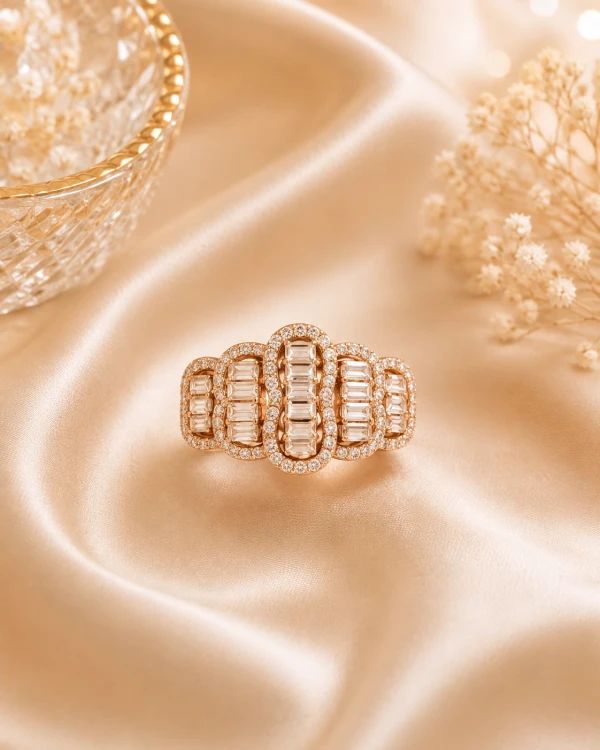 Rose Gold Women’s Statement Ring