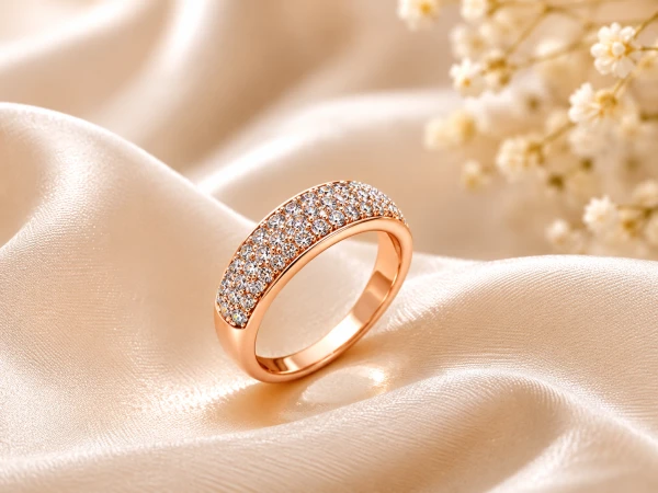 Rose Gold Women’s Diamond Pavé Ring