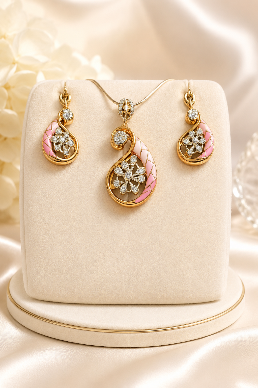 Royal Diamond Pendant Set