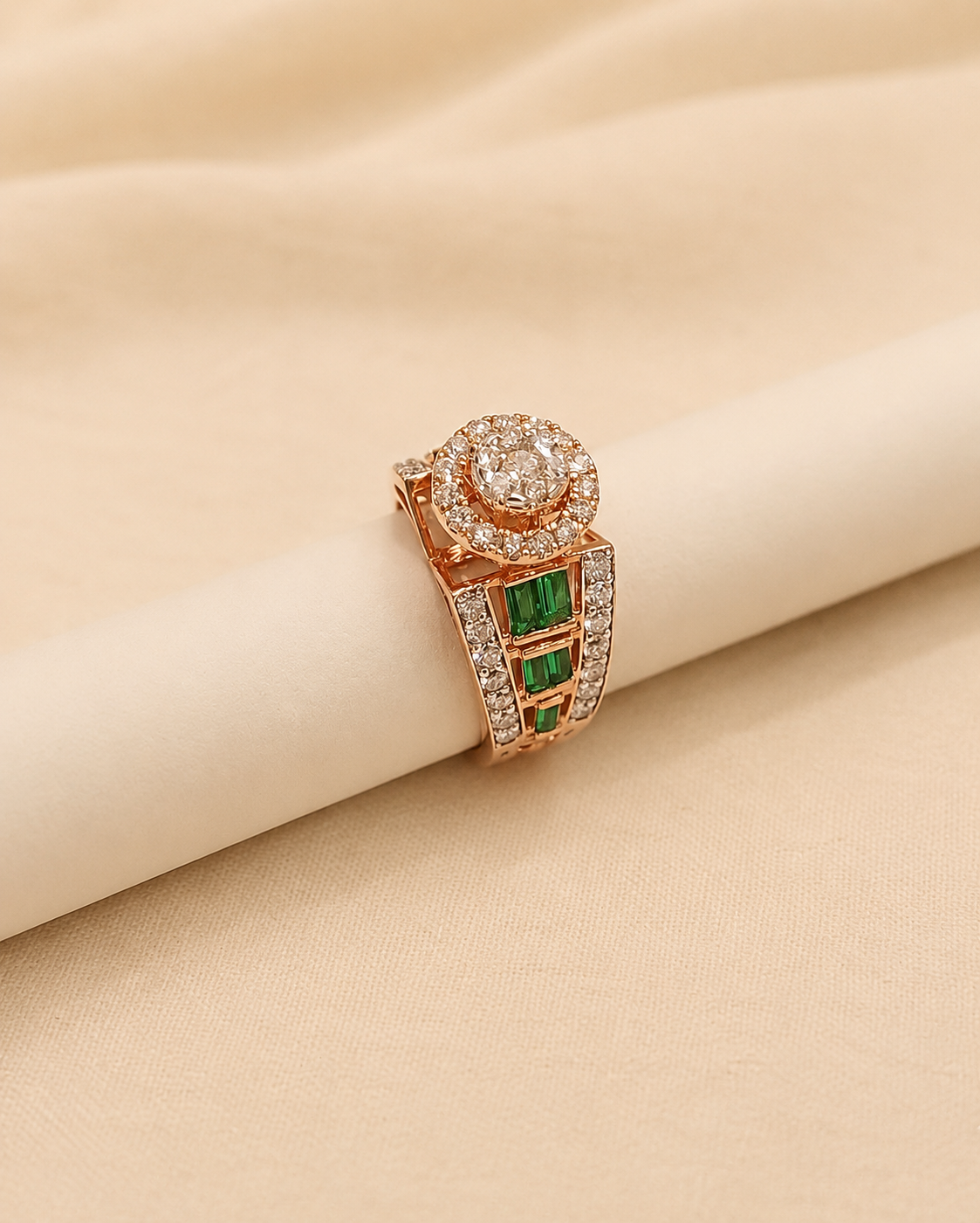 Exquisite Diamond Signet Ring