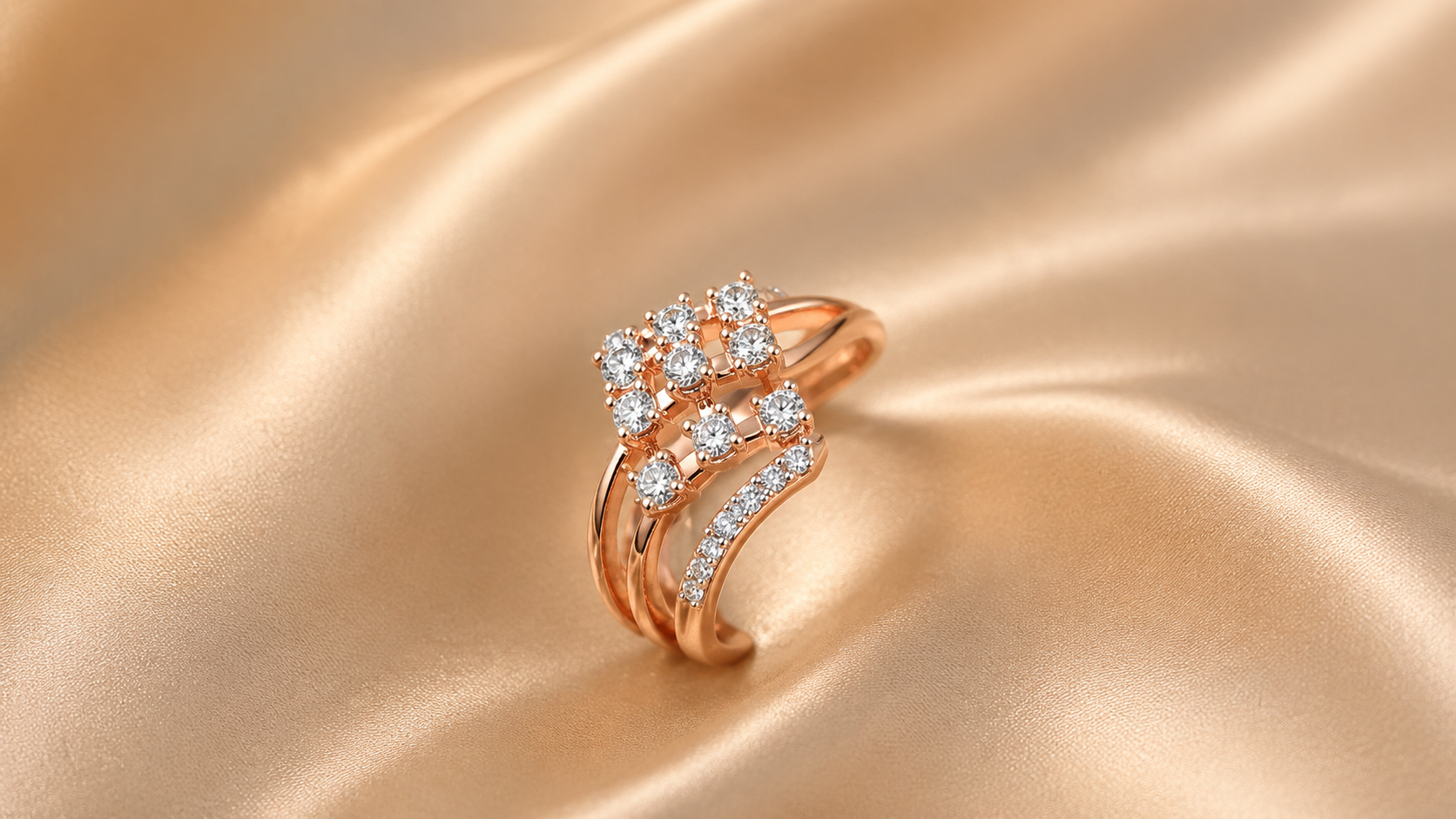 Luminary Baguette Accent Diamond Ring Gallery View