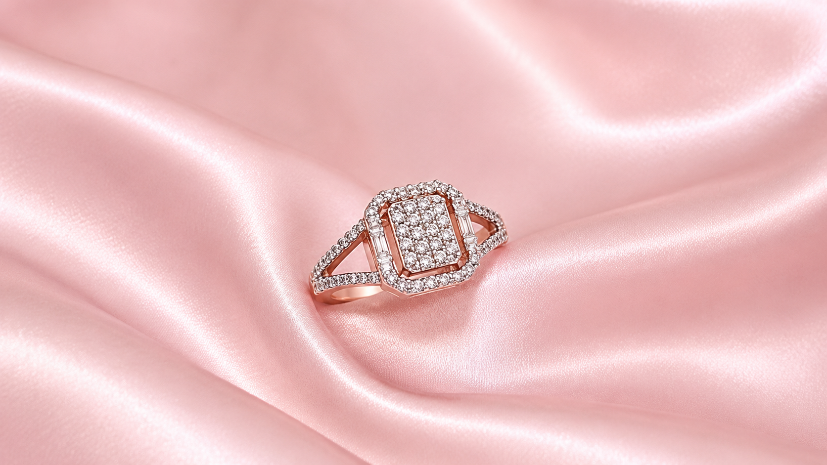 Starlight Twisted Pavé Diamond Band Gallery View