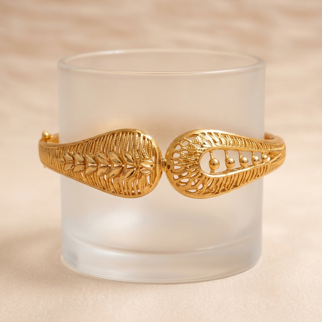 Artisan Gold Broad Bangle