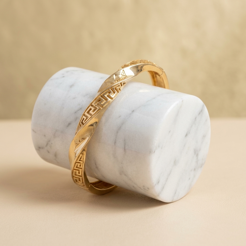 Glimmering Gold Filigree Kada