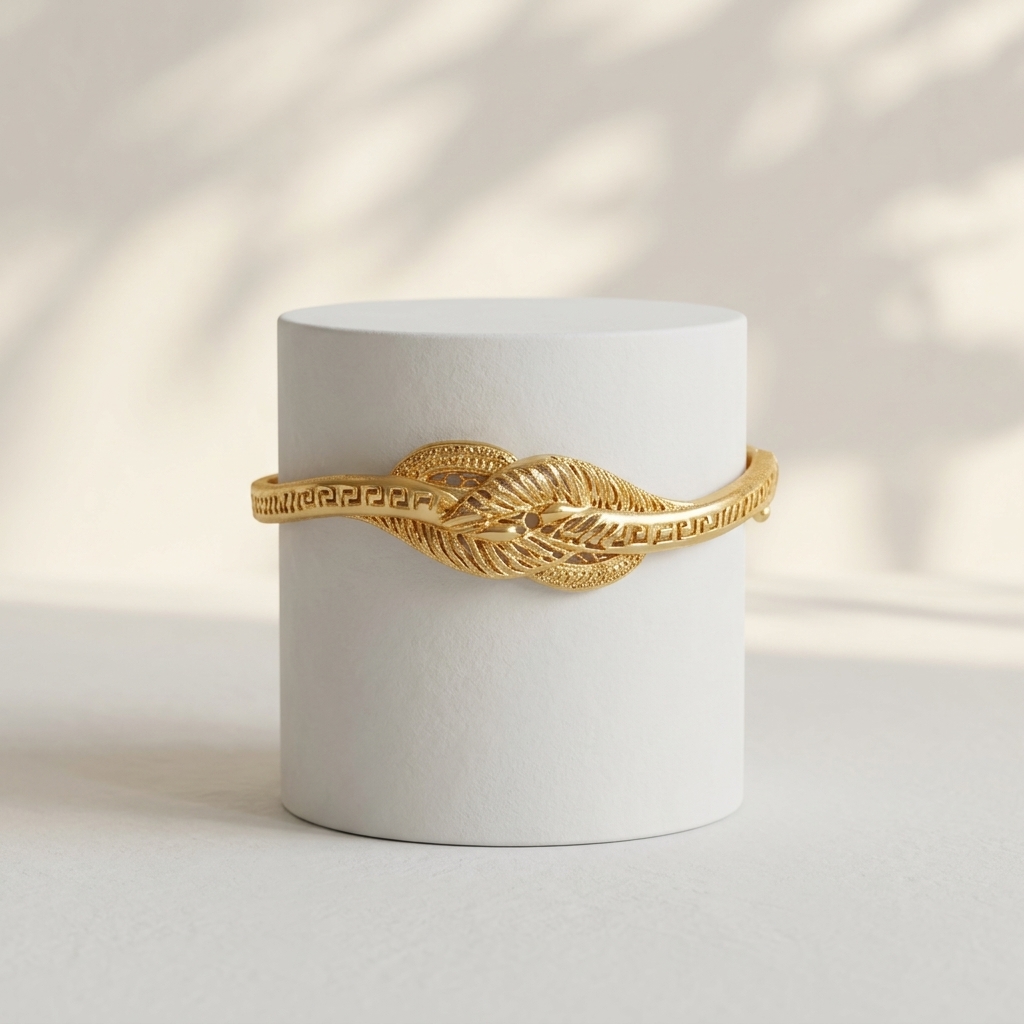 Majestic Gold Textured Kada