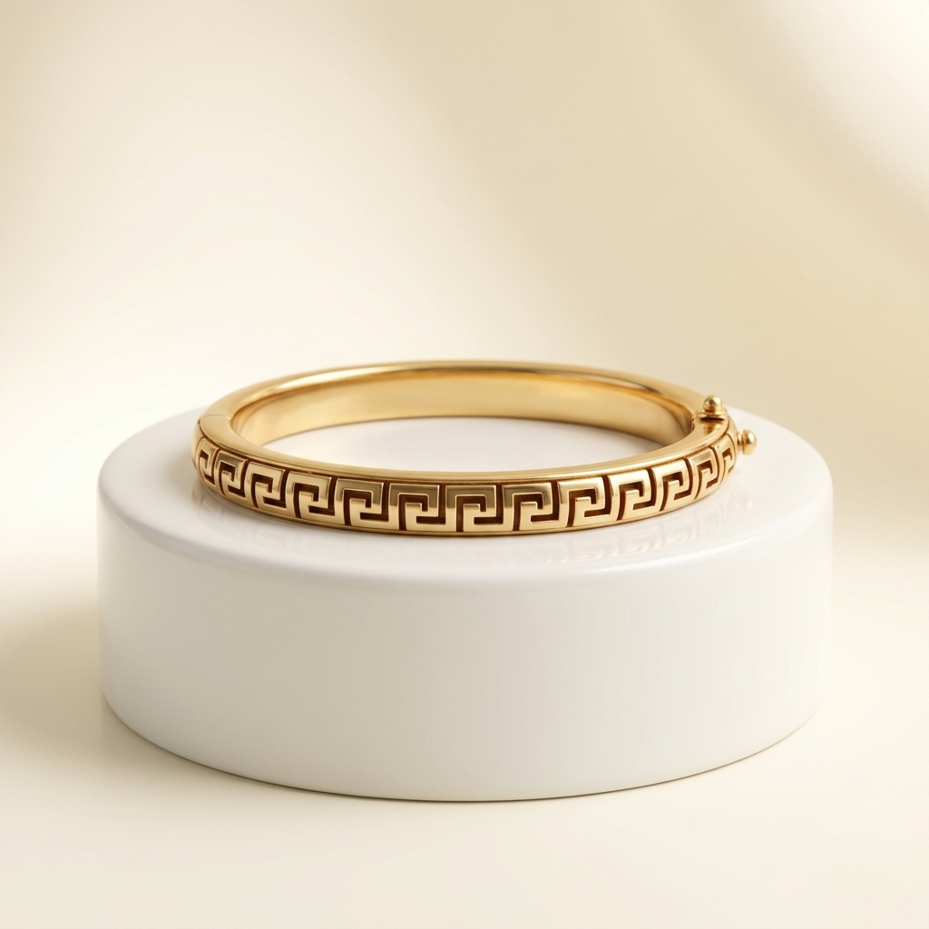 Noble Gold Fancy Bangle