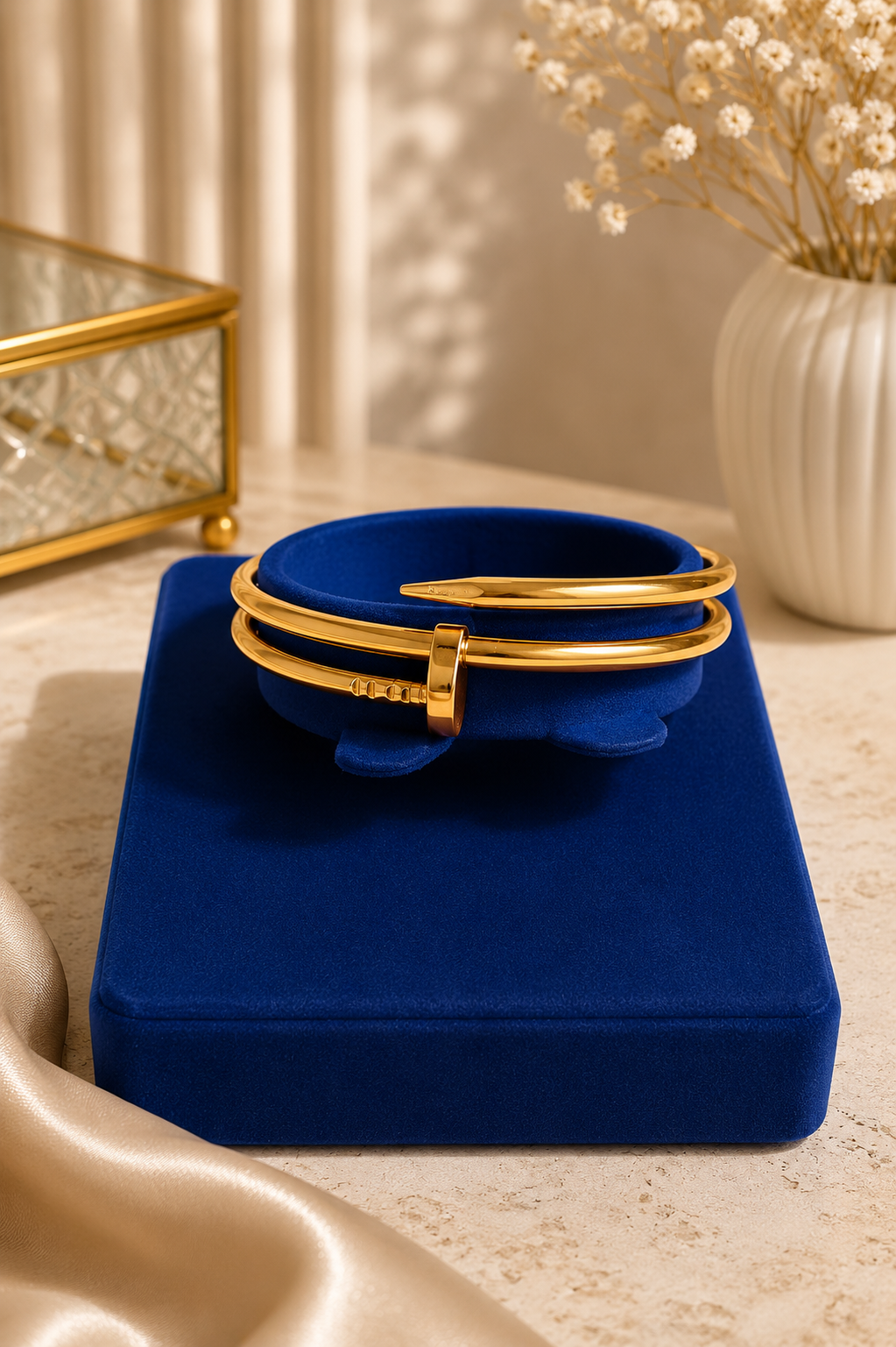 Resplendent Gold Bangle